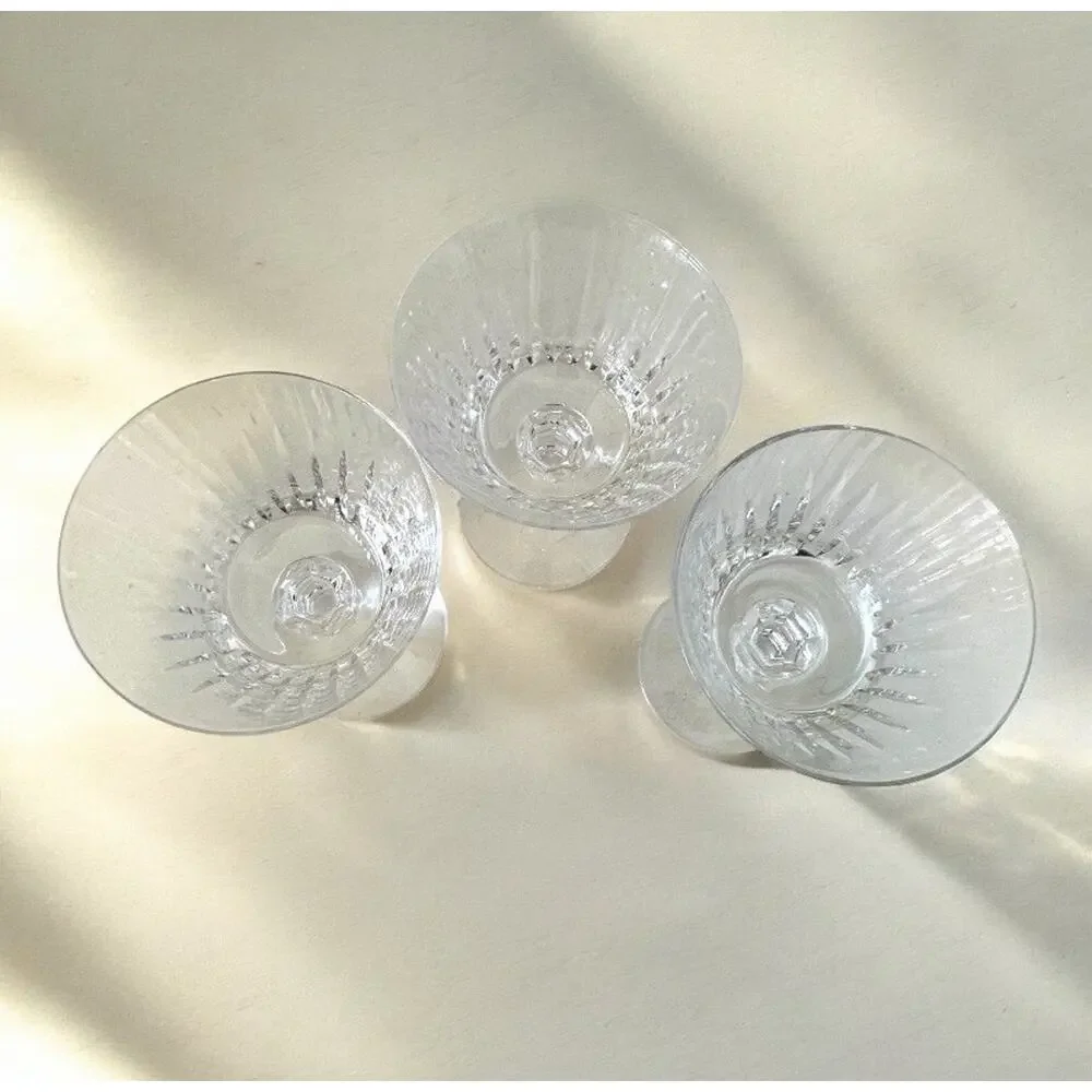 Vintage Empress Clear By Fostoria lot of 3 Champagne/Tall Sherbet Glass #146265